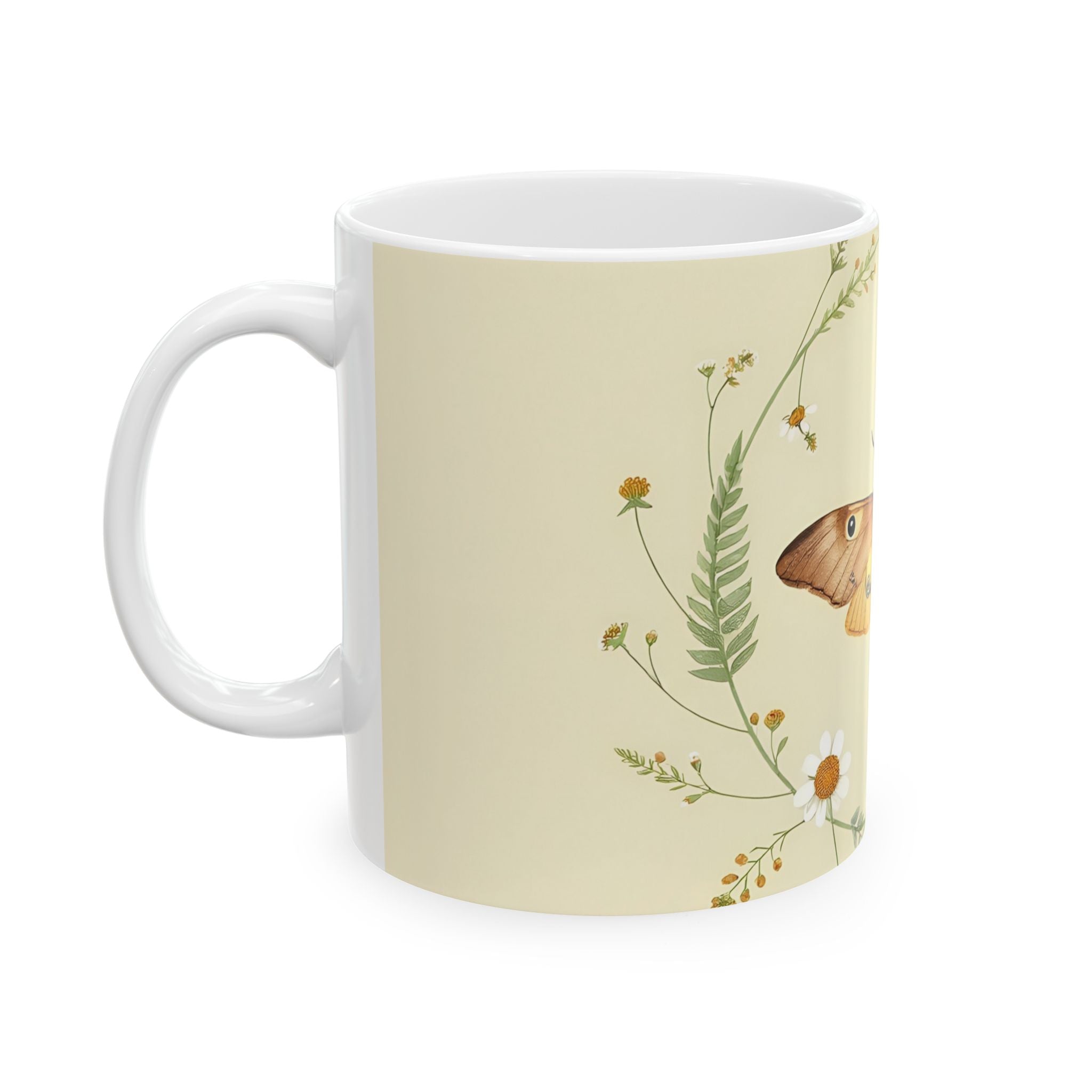 Slow Morning Botanical Mug — Cottagecore Kitchen Ceramic