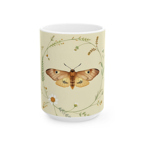 Slow Morning Botanical Mug — Cottagecore Kitchen Ceramic