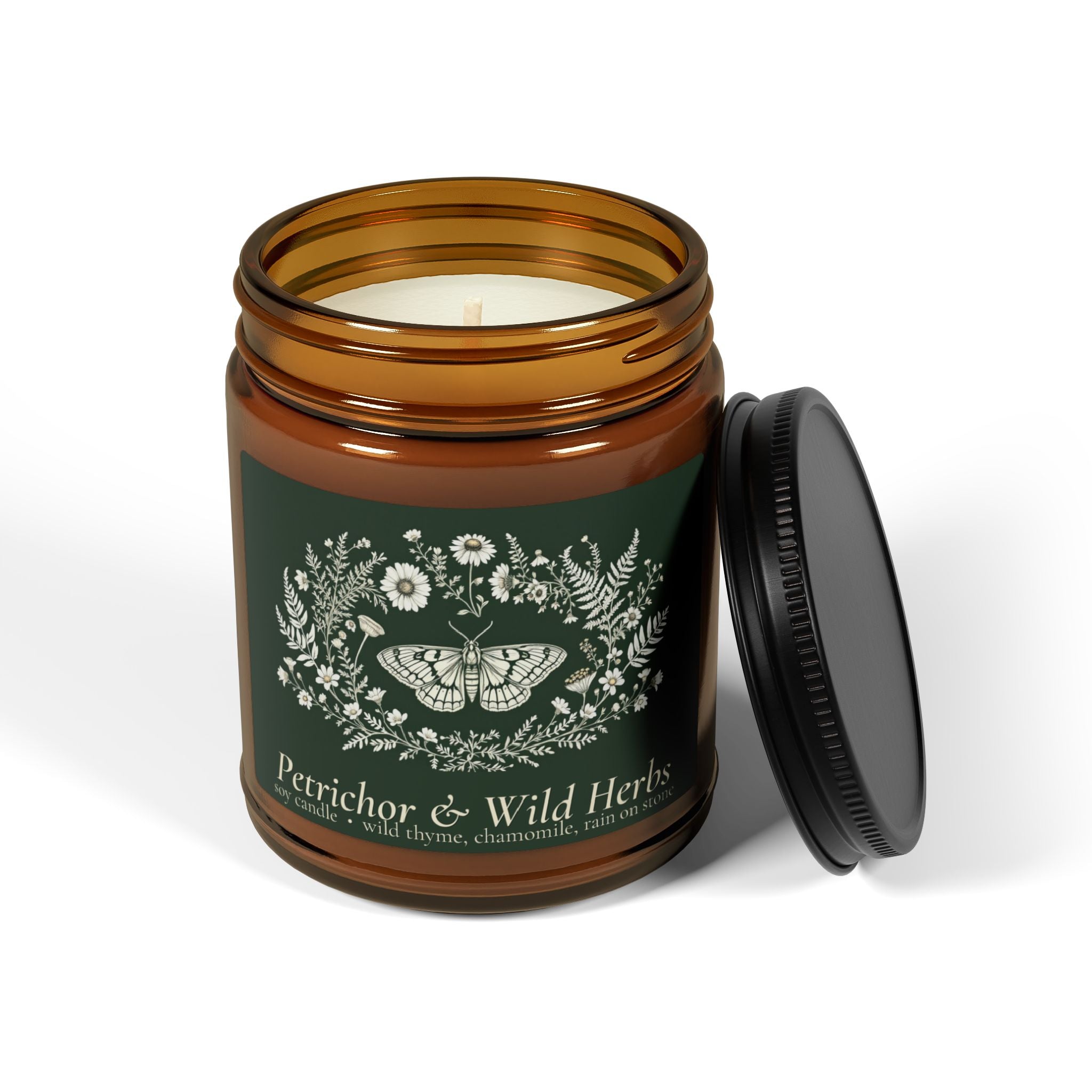 Petrichor & Wild Herbs - Cottagecore Soy Wax Candle