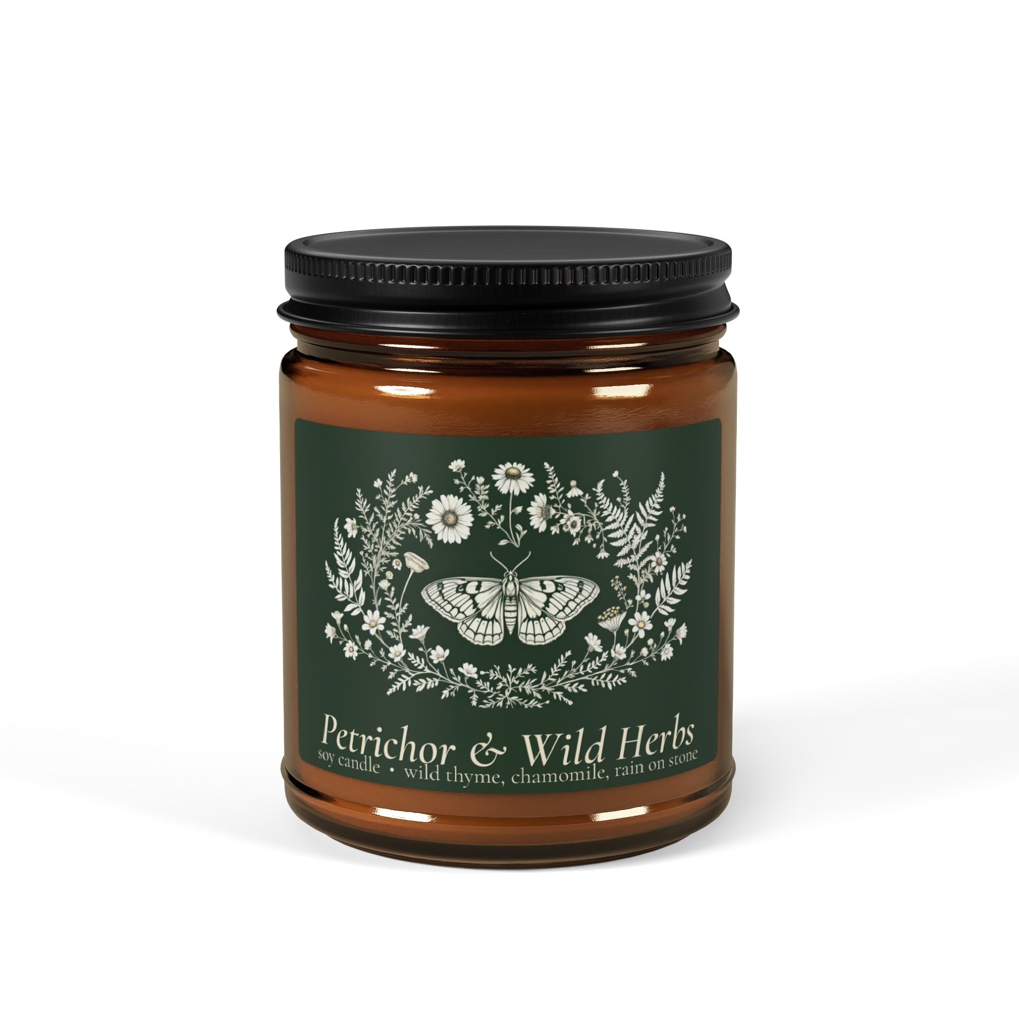 Petrichor & Wild Herbs - Cottagecore Soy Wax Candle